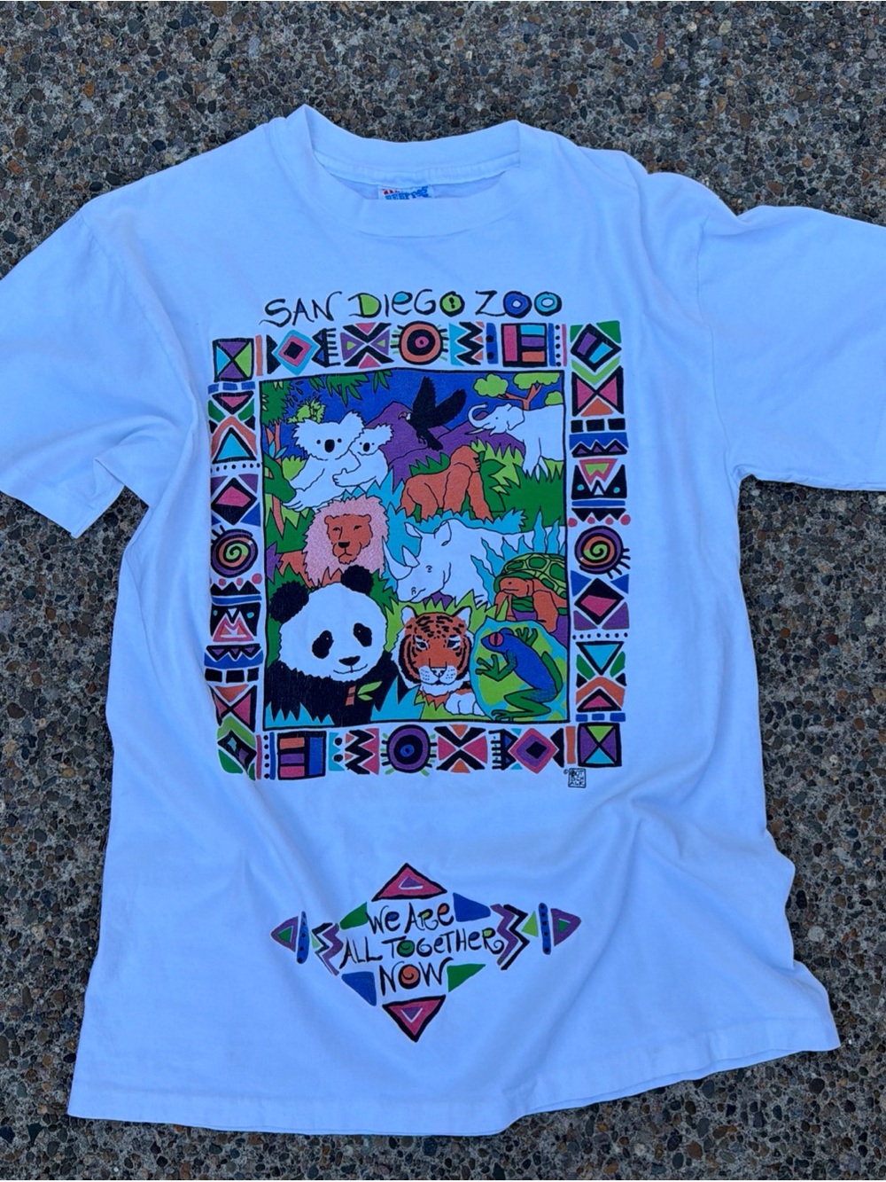 Vintage Adult San Diego Zoo T-Shirt Size Medium 100% Cotton
